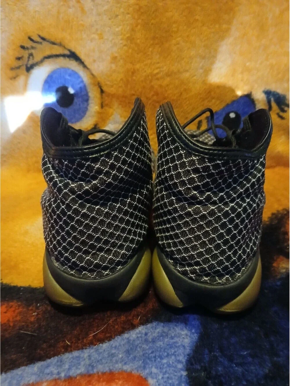 Jordan Future Black and White Basketball Shoes Size 10